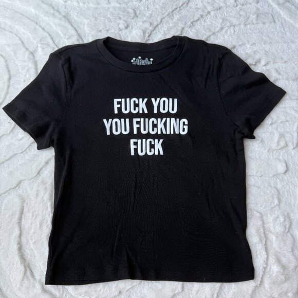 OG Babe Graphic Crop Top — Black (L) - Picture 1 of 3